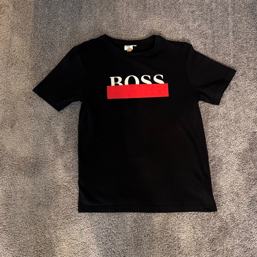 BOSS Kids Black T-Shirt